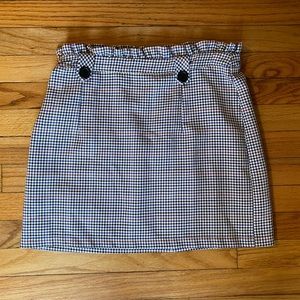 Gingham printed Top Shop Skirt! Size 8